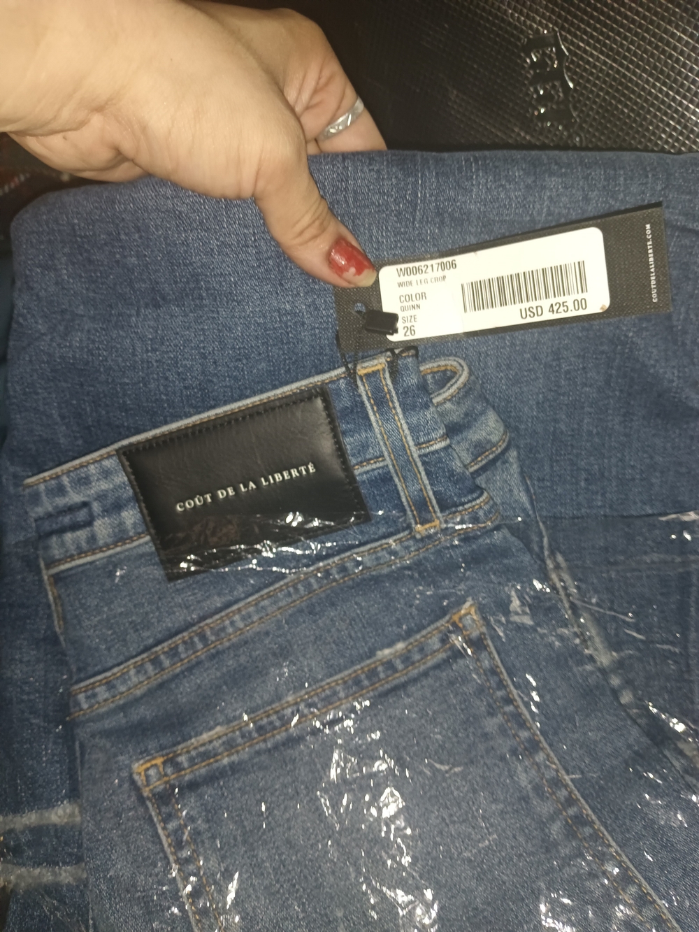 High-Rise Women’s Jeans — Dark Blue
